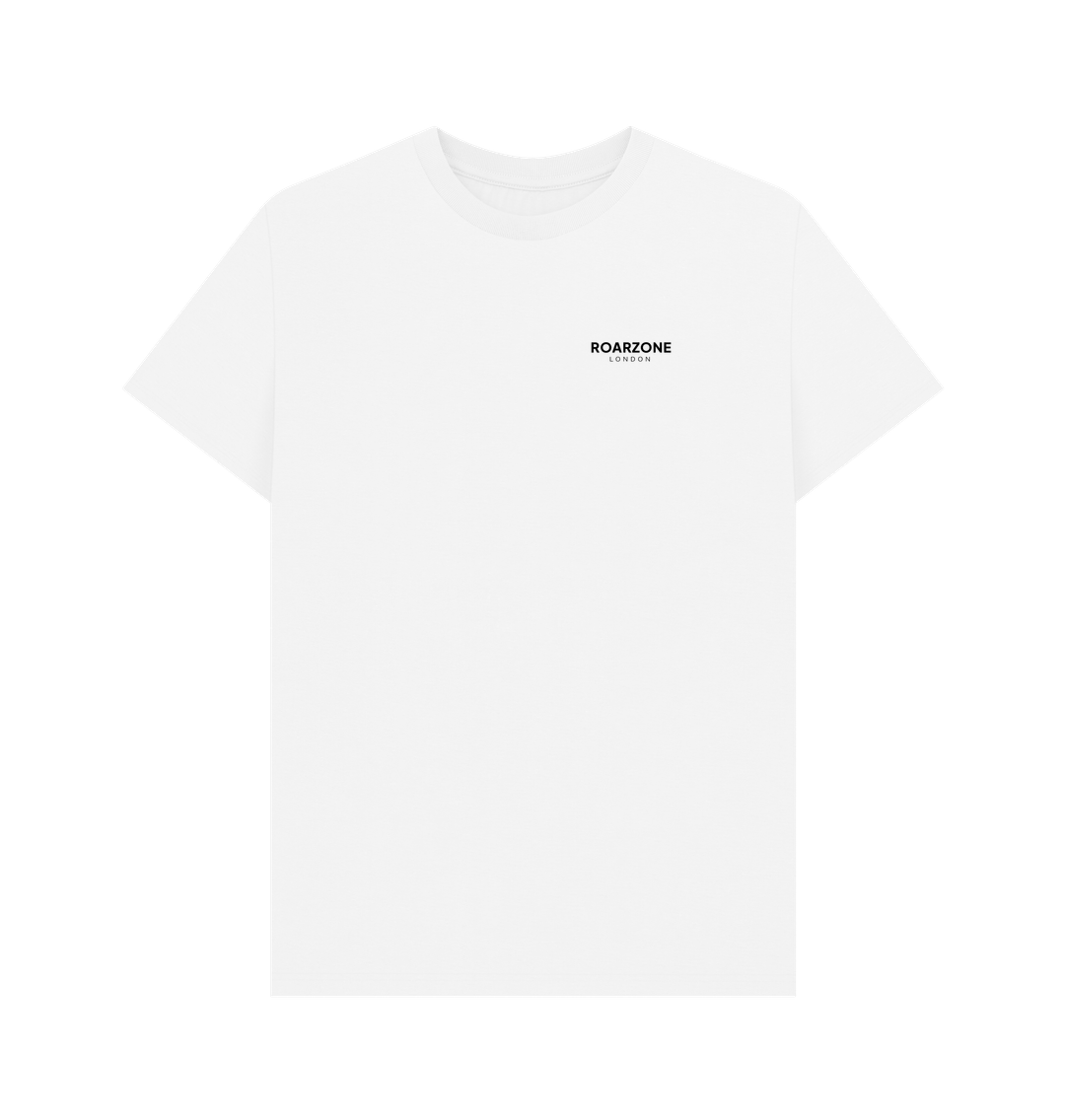 White Organic Muscle T Black Edition