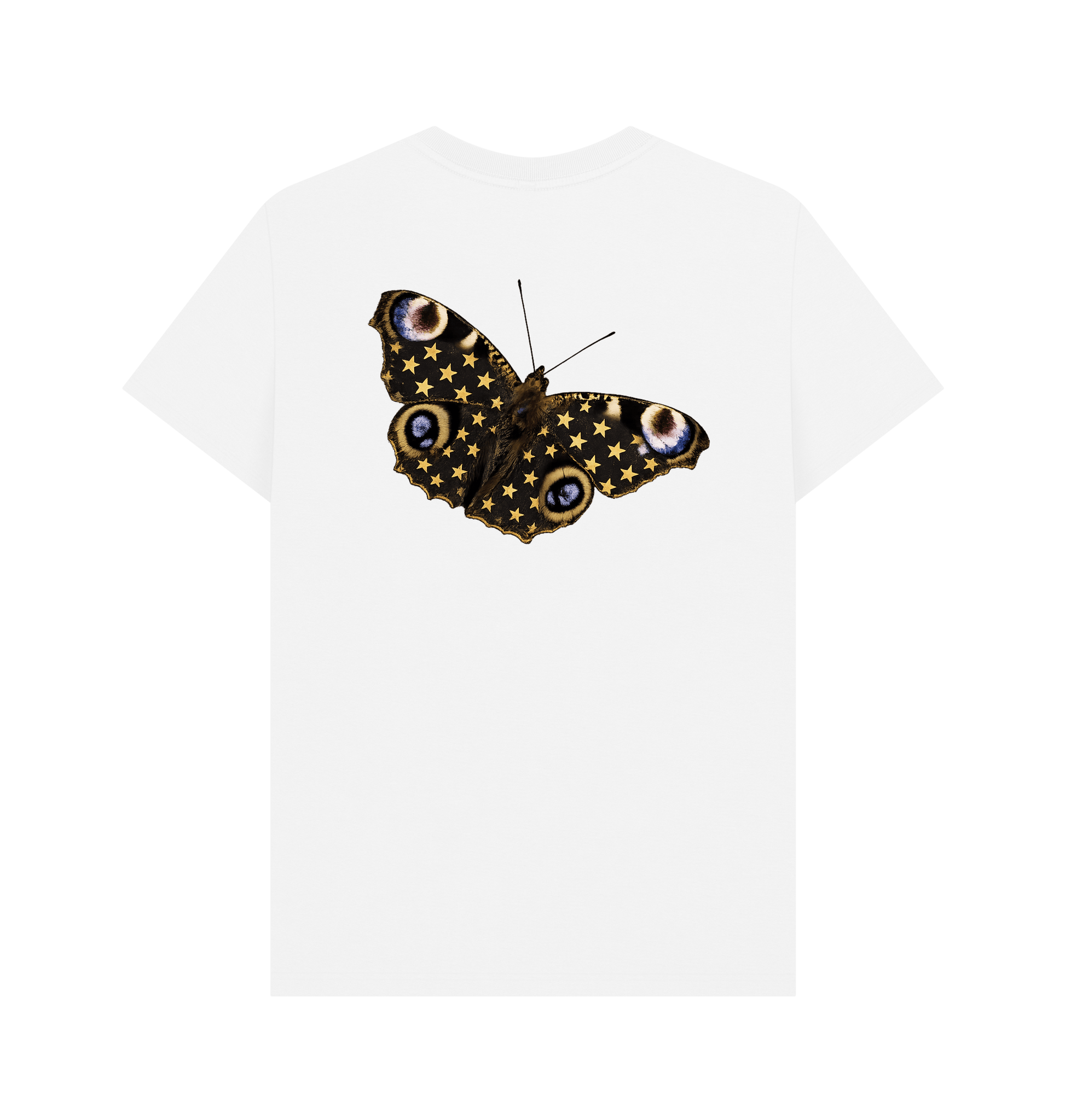 White Printed T-shirt Back