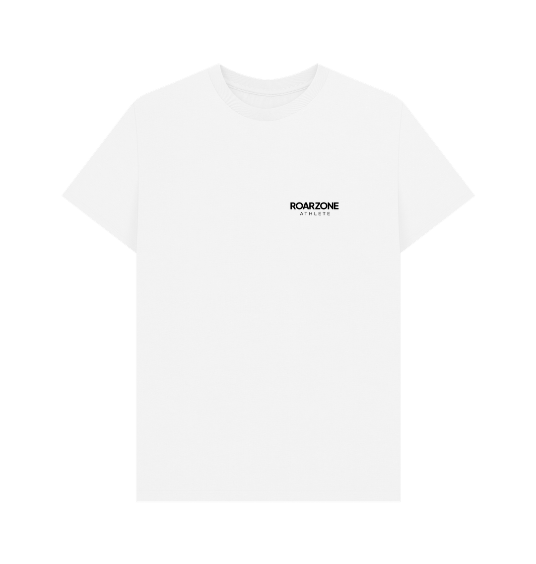 White Organic Athletic T Black Edition