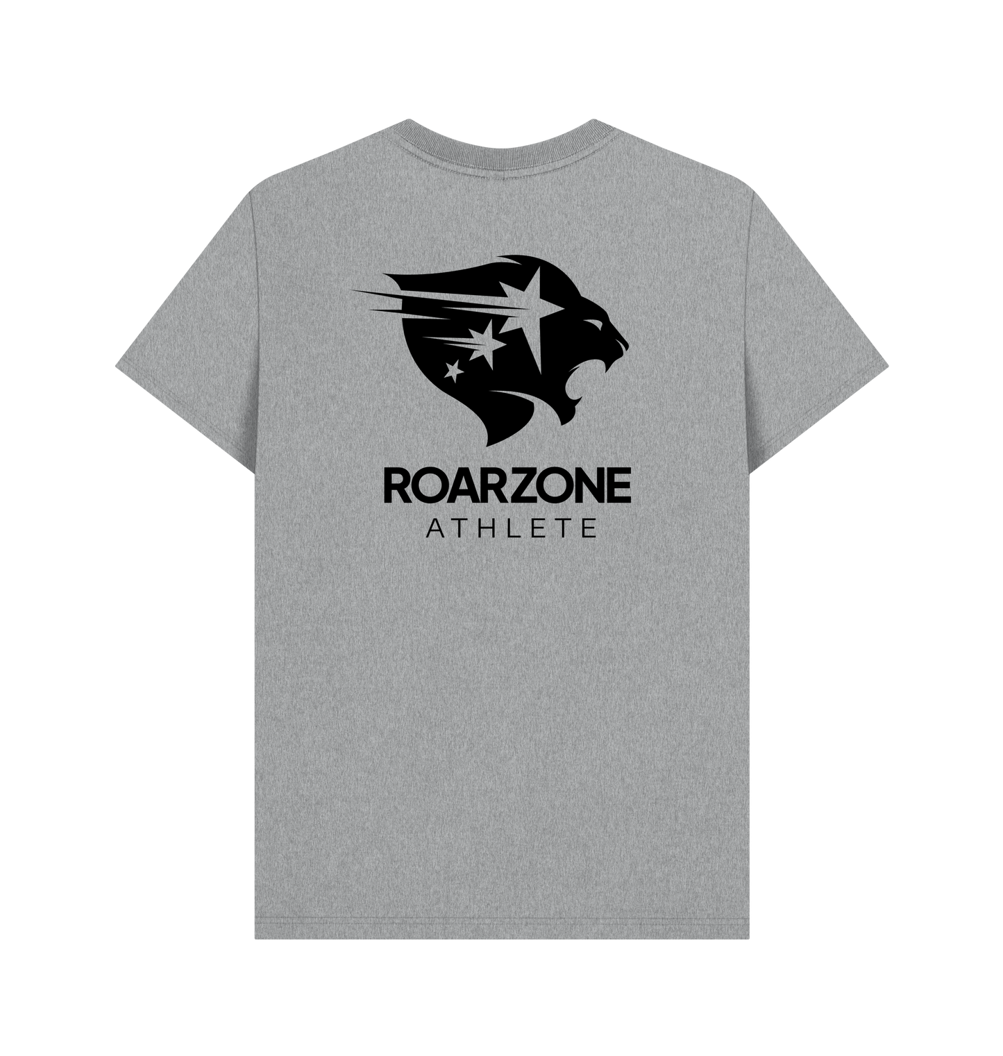 Athletic Grey Printed T-shirt Back