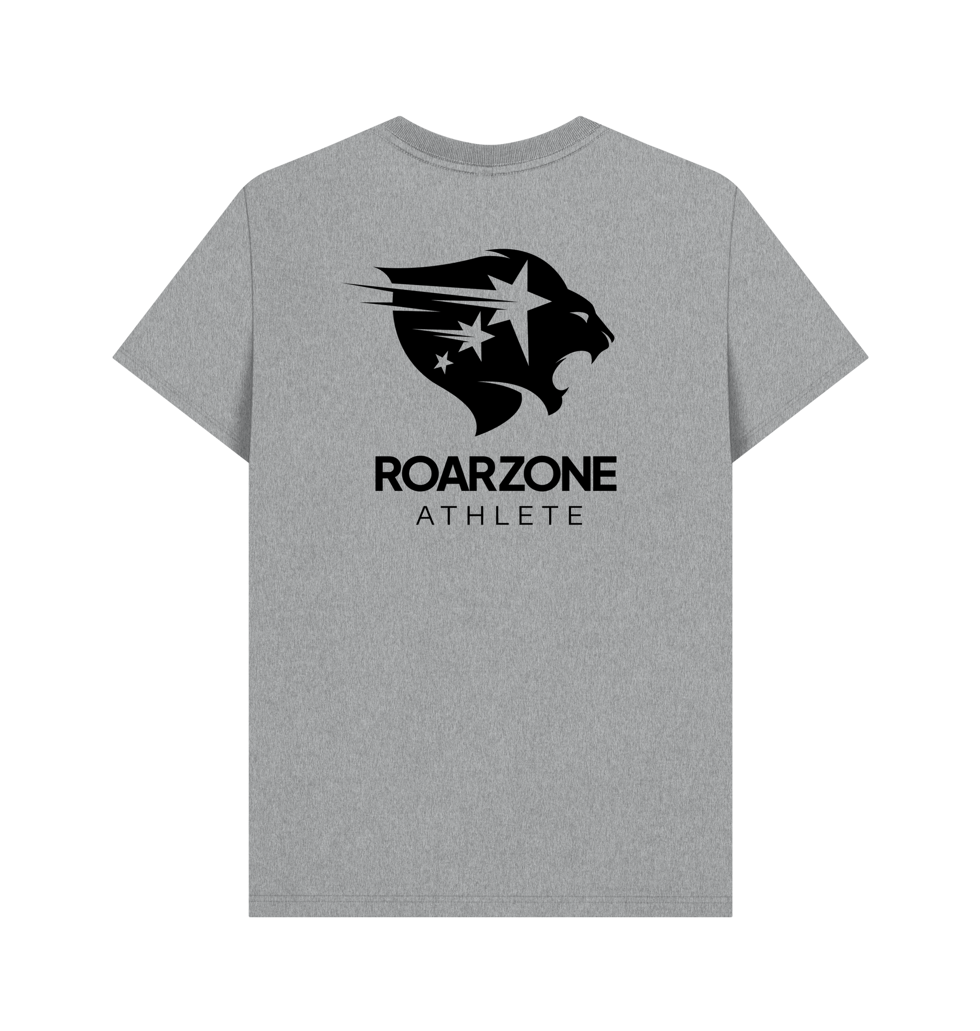 Athletic Grey Printed T-shirt Back