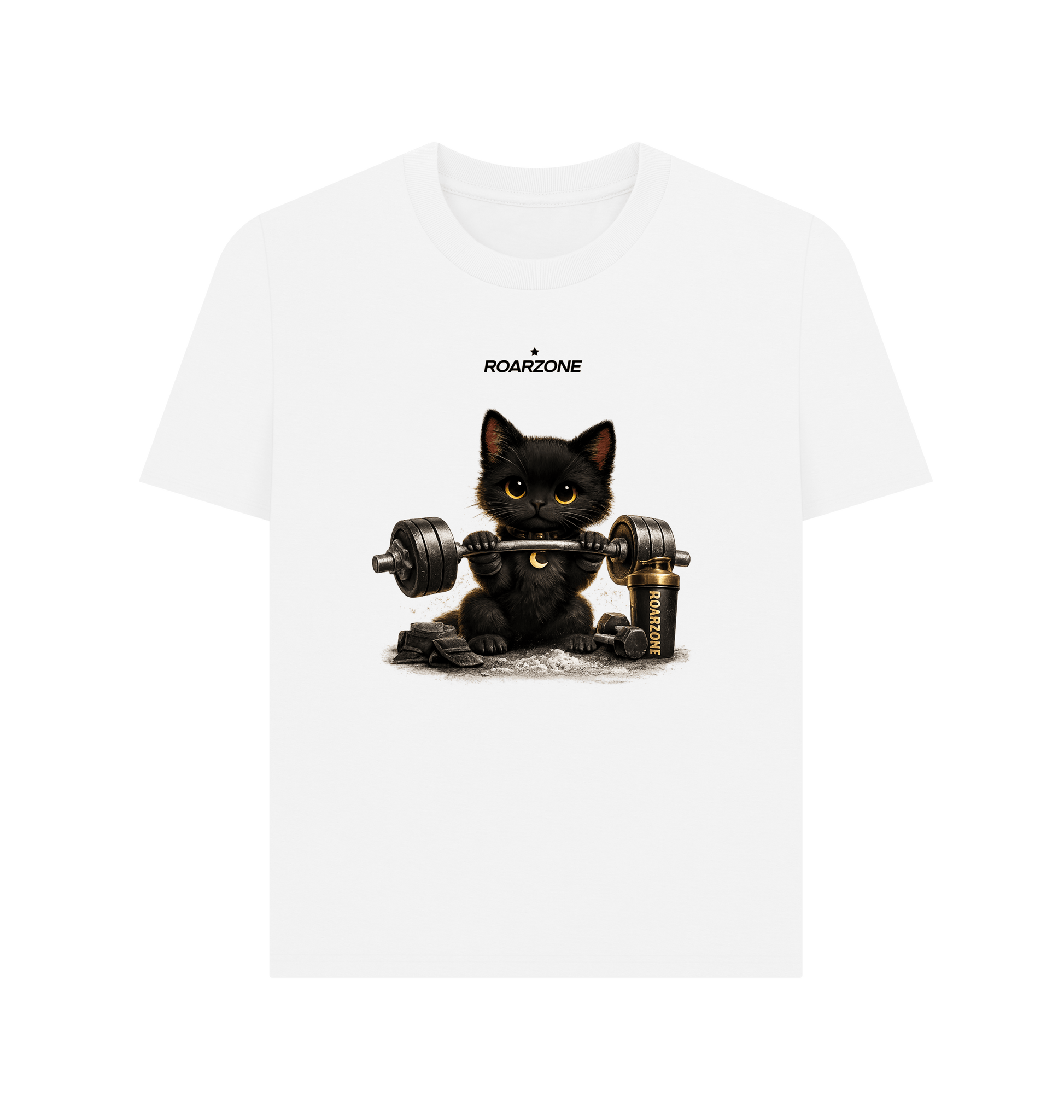 White Printed T-shirt Front