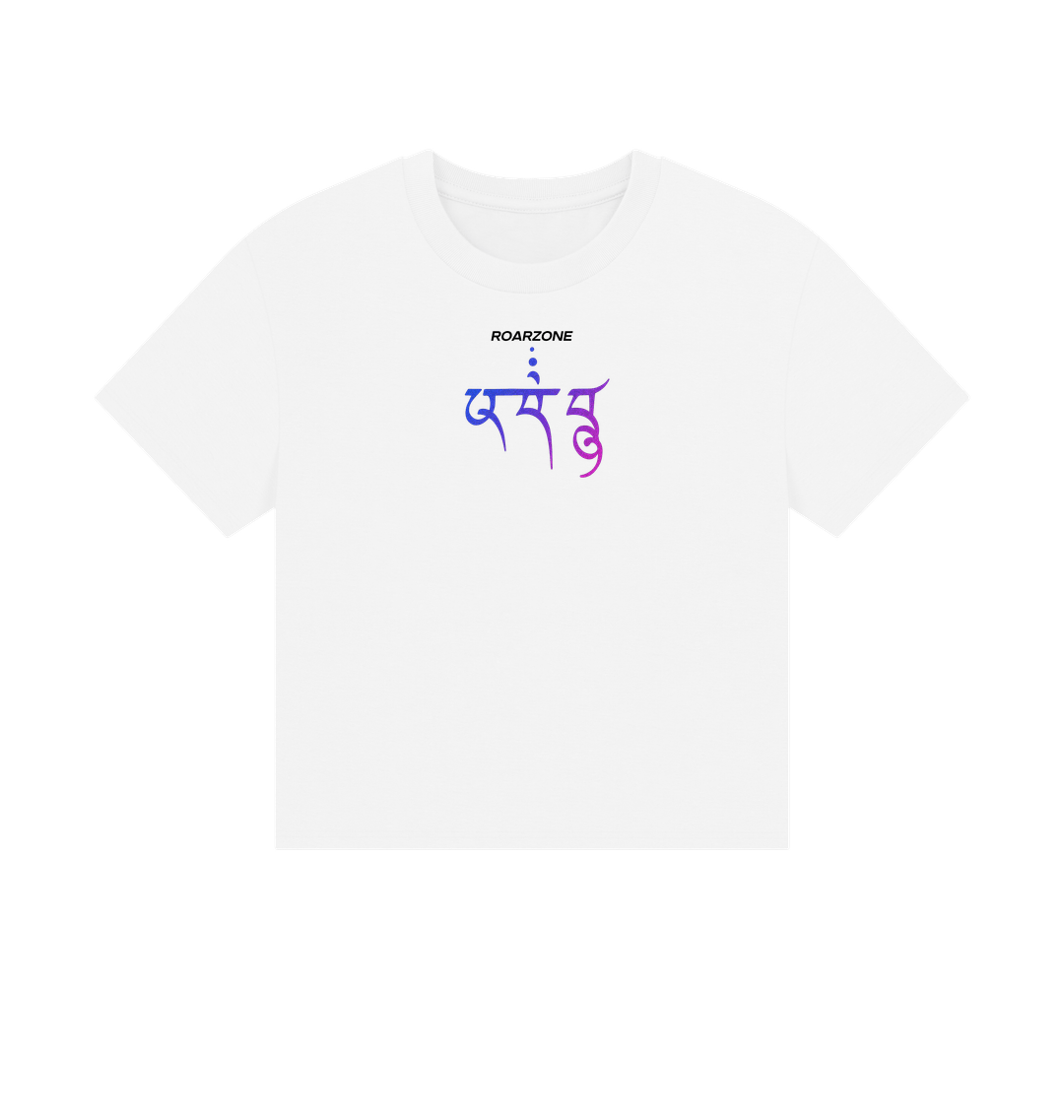 White Printed T-shirt Front