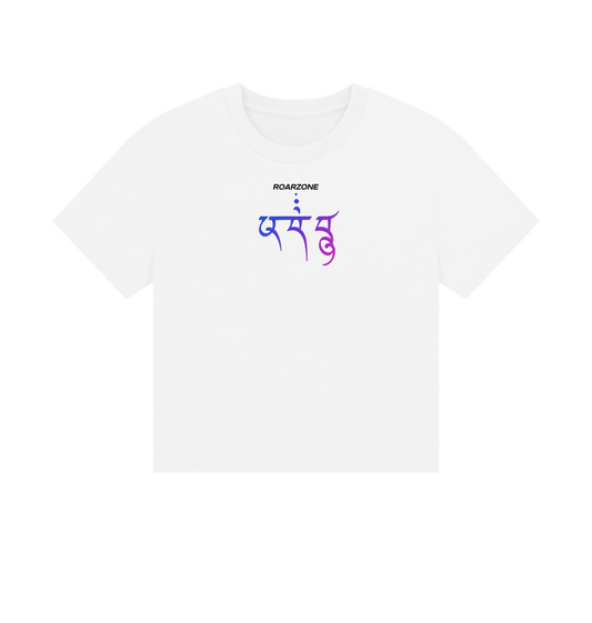 White Printed T-shirt Front